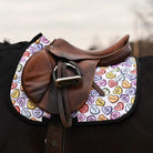 Dreamers & Schemers Doing All The Things Saddle Pad – patterned saddle pad, equestrian gift, horseback riding gear from Dreamers & Schemers Saddle Pads
