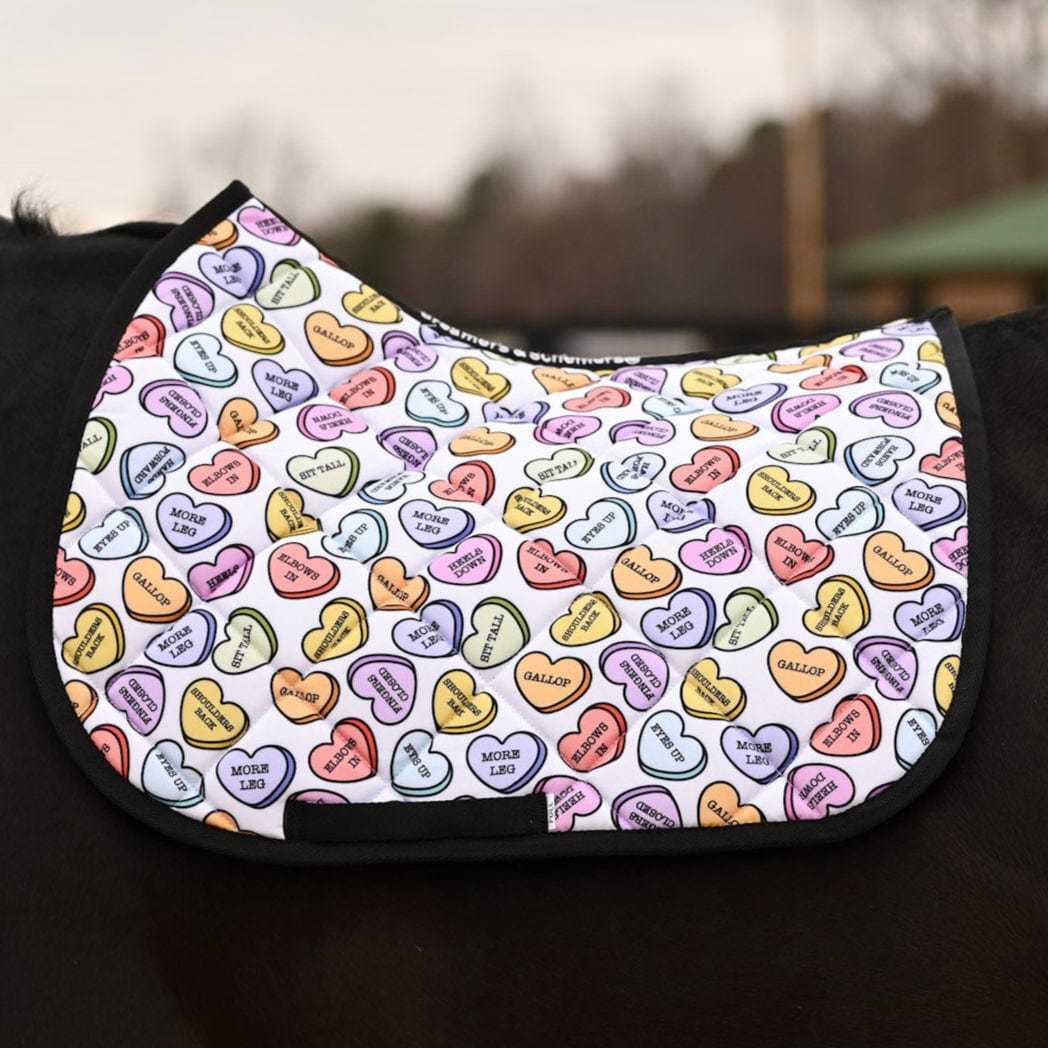 Dreamers & Schemers Doing All The Things Saddle Pad – patterned saddle pad, equestrian gift, horseback riding gear from Dreamers & Schemers Saddle Pads