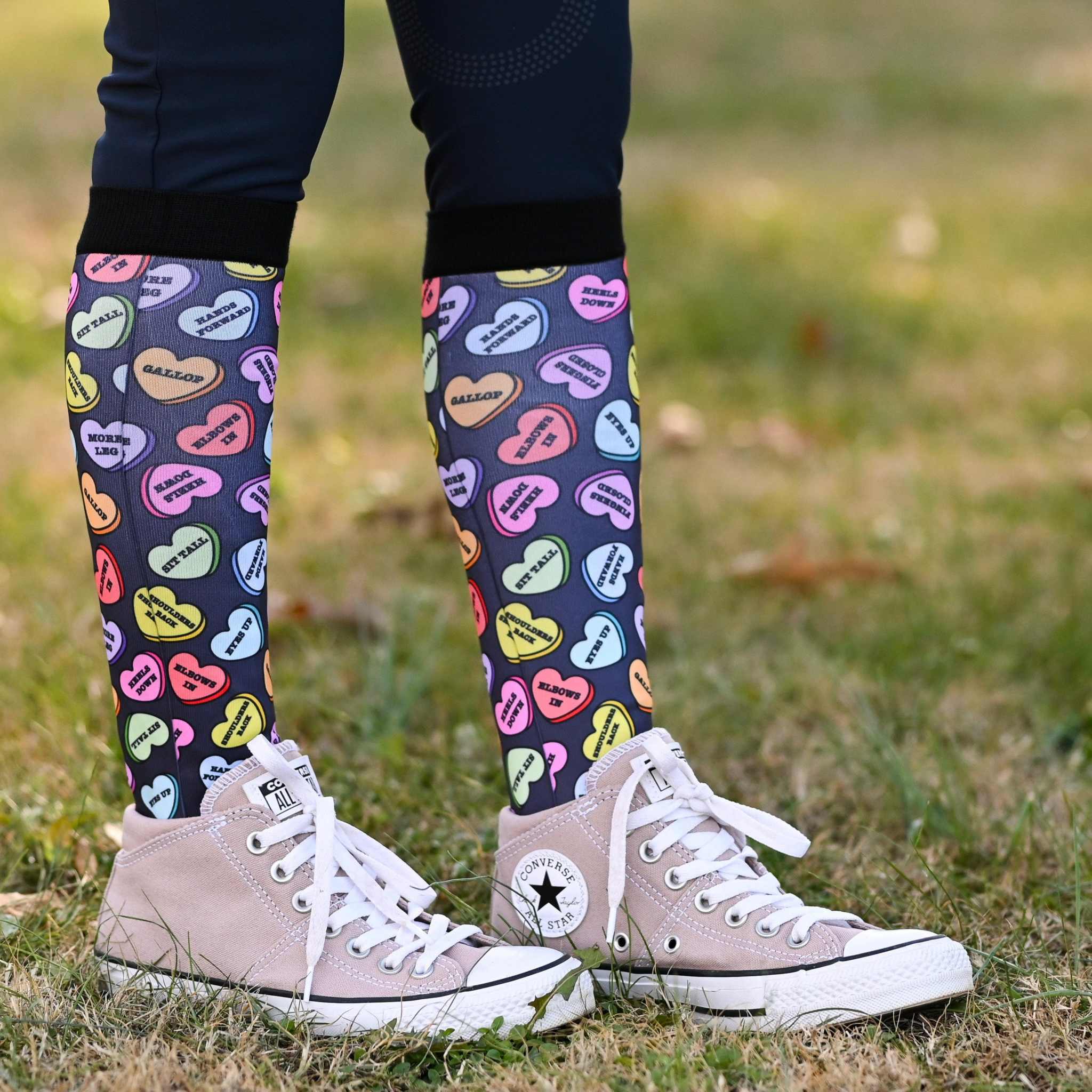 dreamers & schemers Youth Pair & a Spare Doing all the Things Youth Pair & a Spare Socks equestrian boot socks boot socks thin socks riding socks pattern socks tall socks funny socks knee high socks horse socks horse show socks