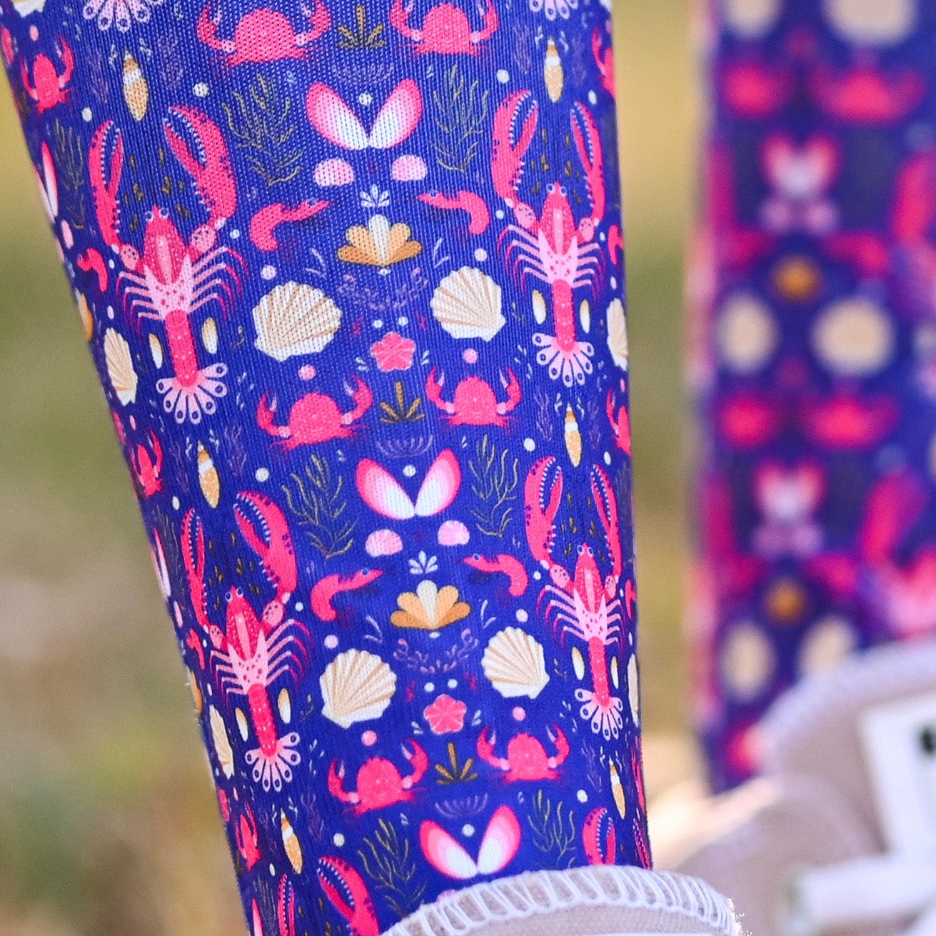 dreamers & schemers Pair & A Spare Don't Be Shellfish Pair & a Spare Socks equestrian boot socks boot socks thin socks riding socks pattern socks tall socks funny socks knee high socks horse socks horse show socks