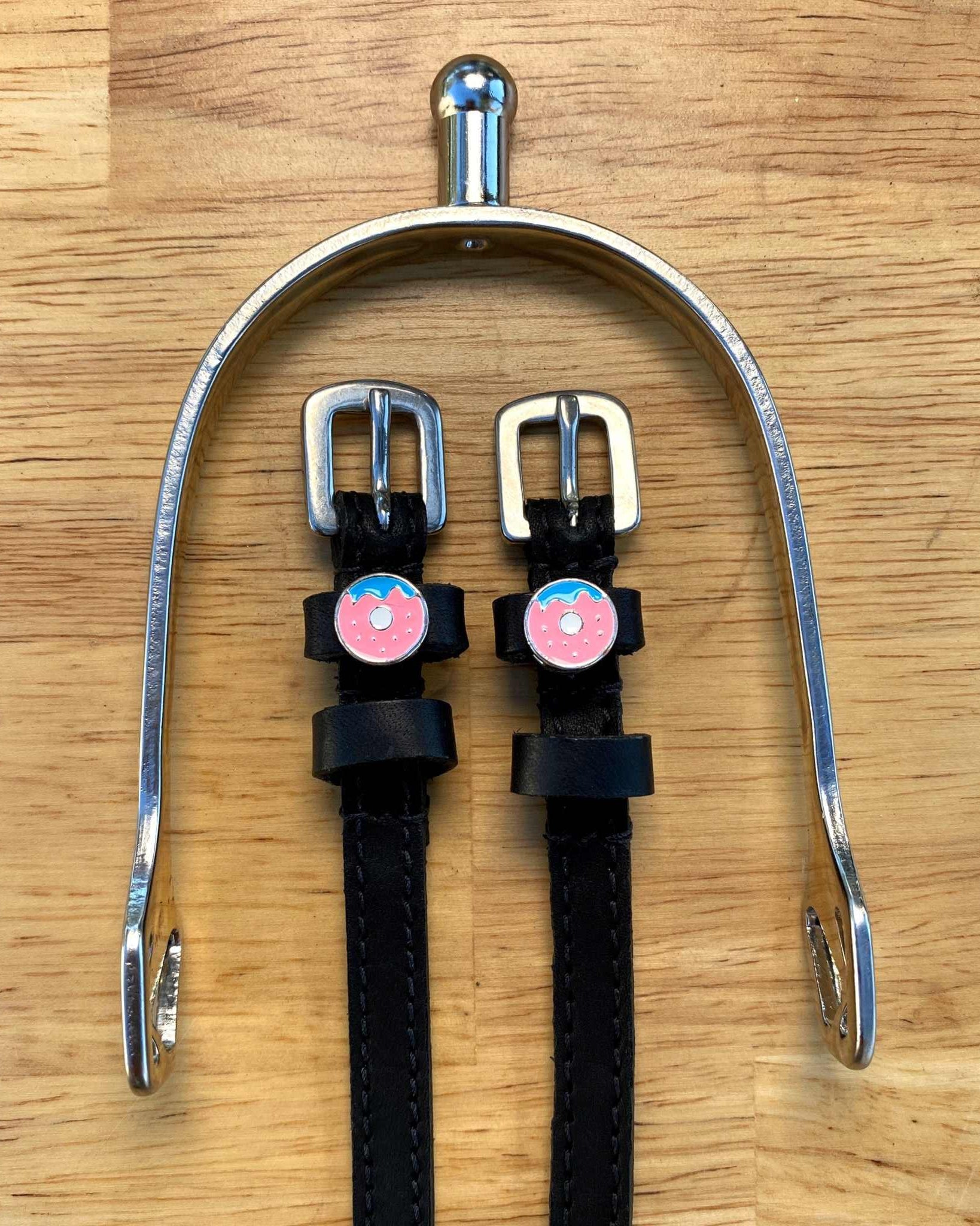 ManeJane Spur Straps 17 inch (adult) Donut Spur Straps equestrian boot socks boot socks thin socks riding socks pattern socks tall socks funny socks knee high socks horse socks horse show socks