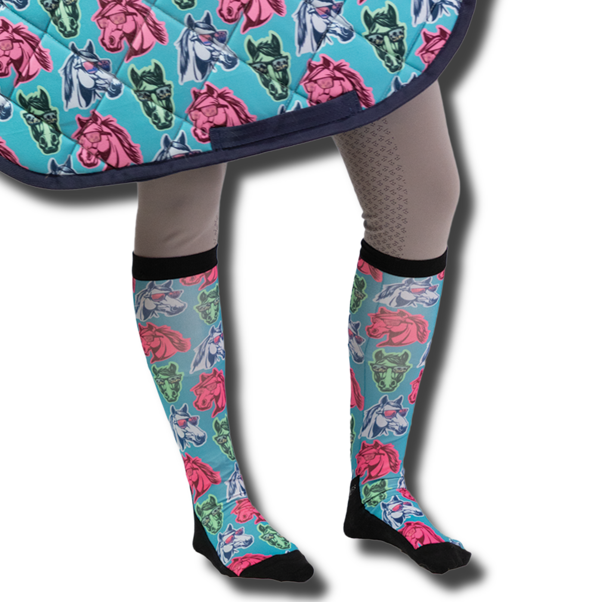 California Dreamin' Pair & A Spare boot socks with extra stretchy fit and stylish design