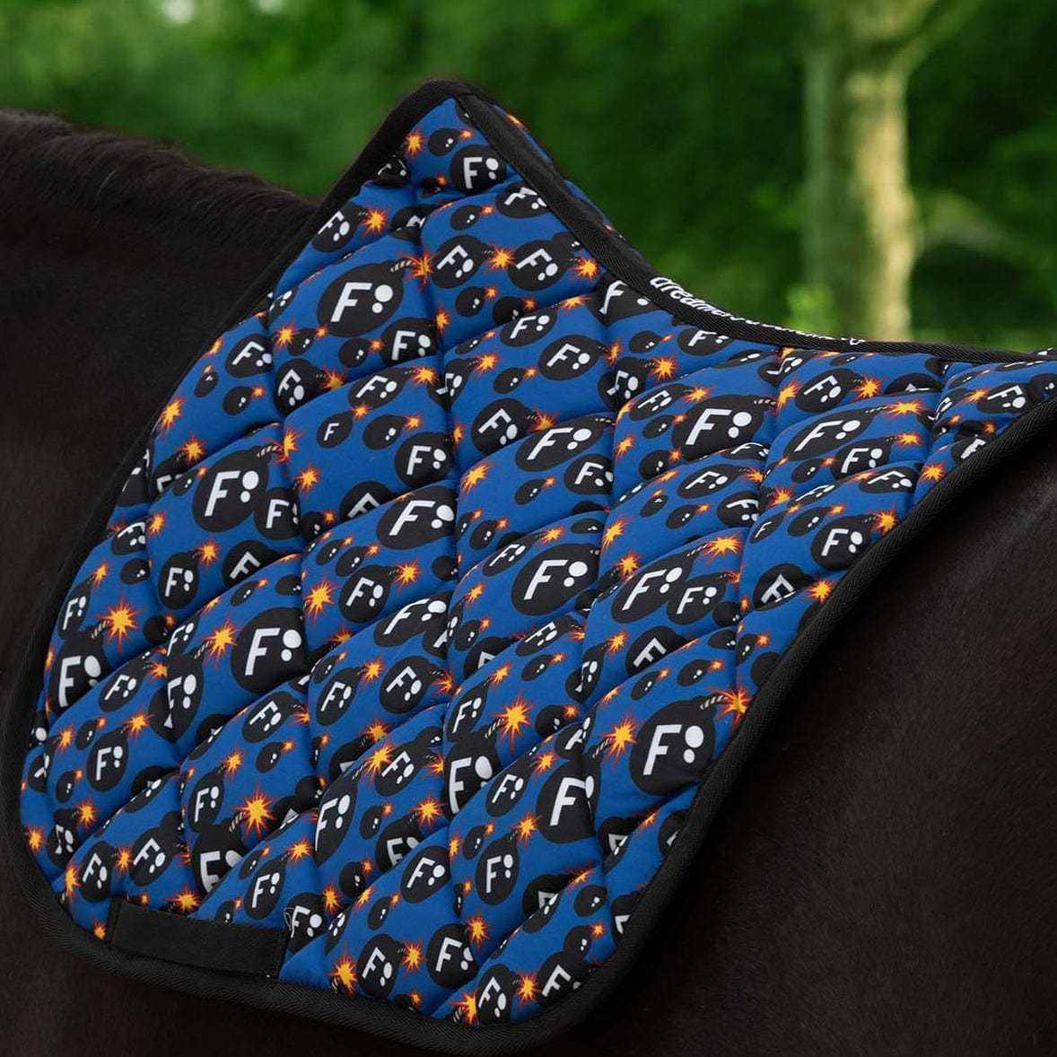 Dreamers & Schemers F Bomb Saddle Pad – patterned saddle pad, equestrian gift, horseback riding gear from Dreamers & Schemers Saddle Pads