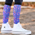 dreamers & schemers Pair & A Spare Fingers Crossed Pair & a Spare Socks equestrian boot socks boot socks thin socks riding socks pattern socks tall socks funny socks knee high socks horse socks horse show socks