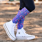 dreamers & schemers Pair & A Spare Fingers Crossed Pair & a Spare Socks equestrian boot socks boot socks thin socks riding socks pattern socks tall socks funny socks knee high socks horse socks horse show socks
