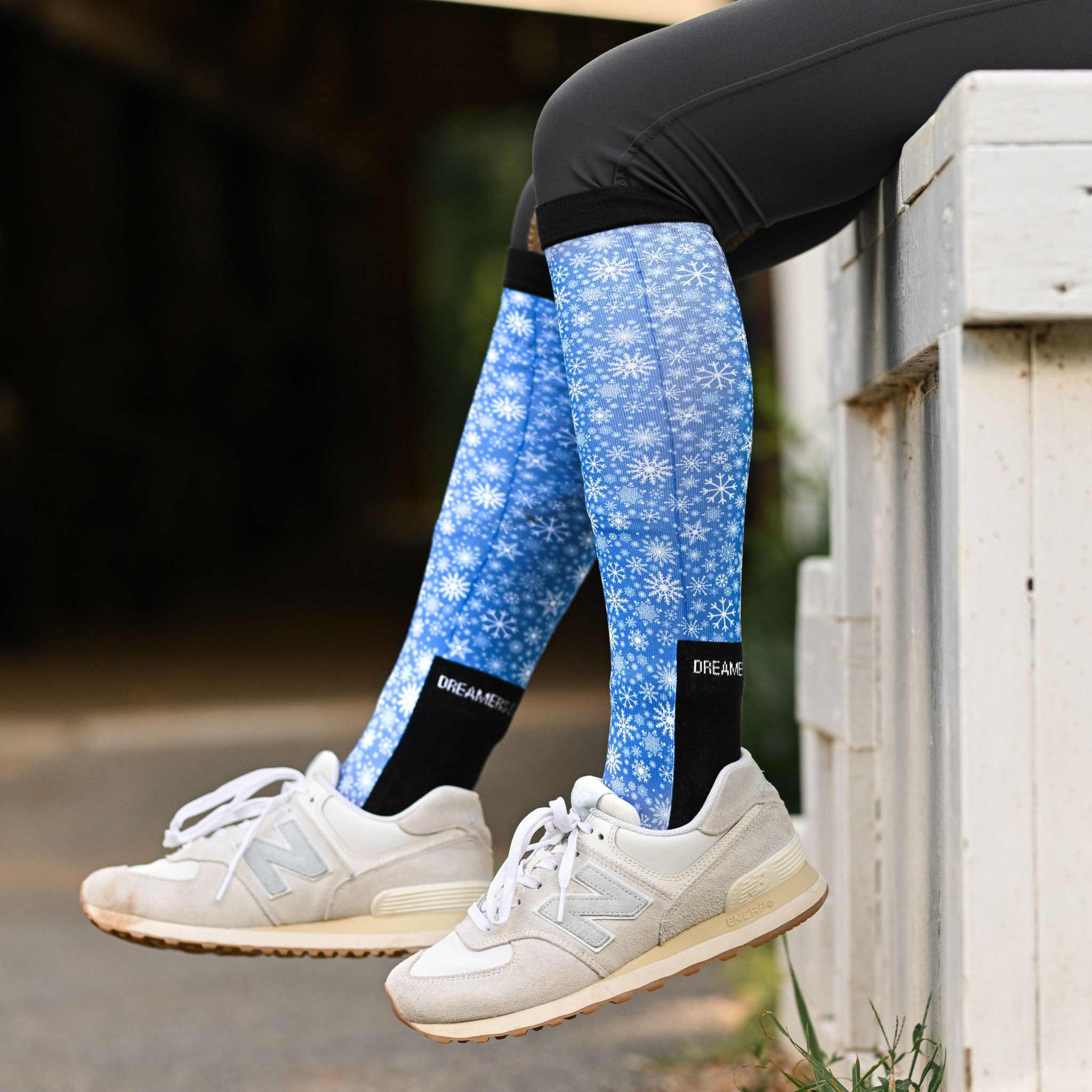 dreamers & schemers Pair & A Spare Flake It til You Make It Pair & A Spare Socks equestrian boot socks boot socks thin socks riding socks pattern socks tall socks funny socks knee high socks horse socks horse show socks