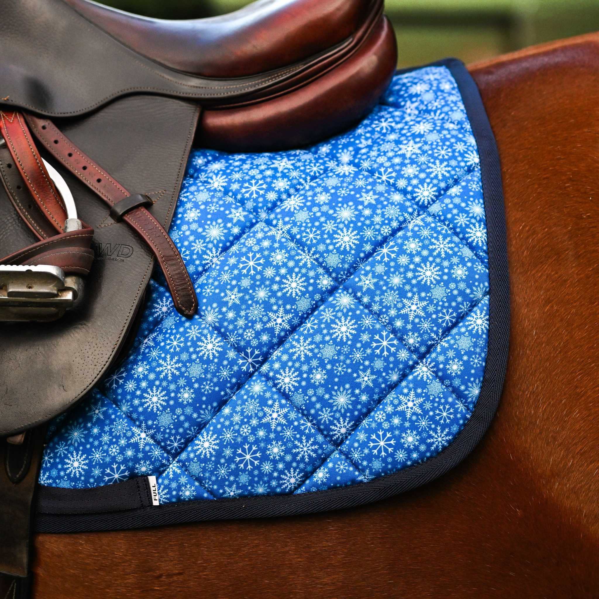 Dreamers & Schemers Flake It til You Make It Saddle Pad – patterned saddle pad, equestrian gift, horseback riding gear from Dreamers & Schemers Saddle Pads