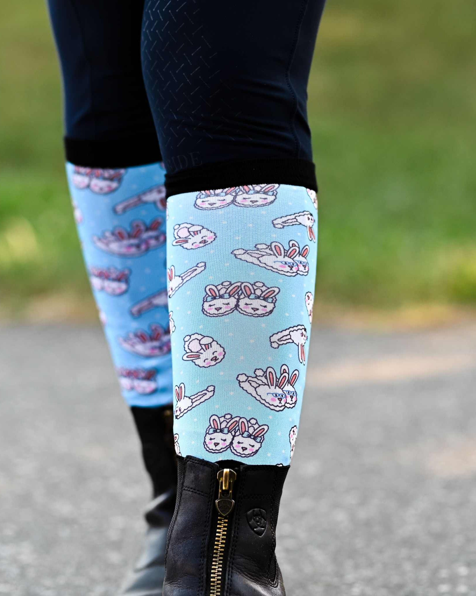 dreamers & schemers Youth Floofy Feet Youth Pair & A Spare Socks equestrian boot socks boot socks thin socks riding socks pattern socks tall socks funny socks knee high socks horse socks horse show socks