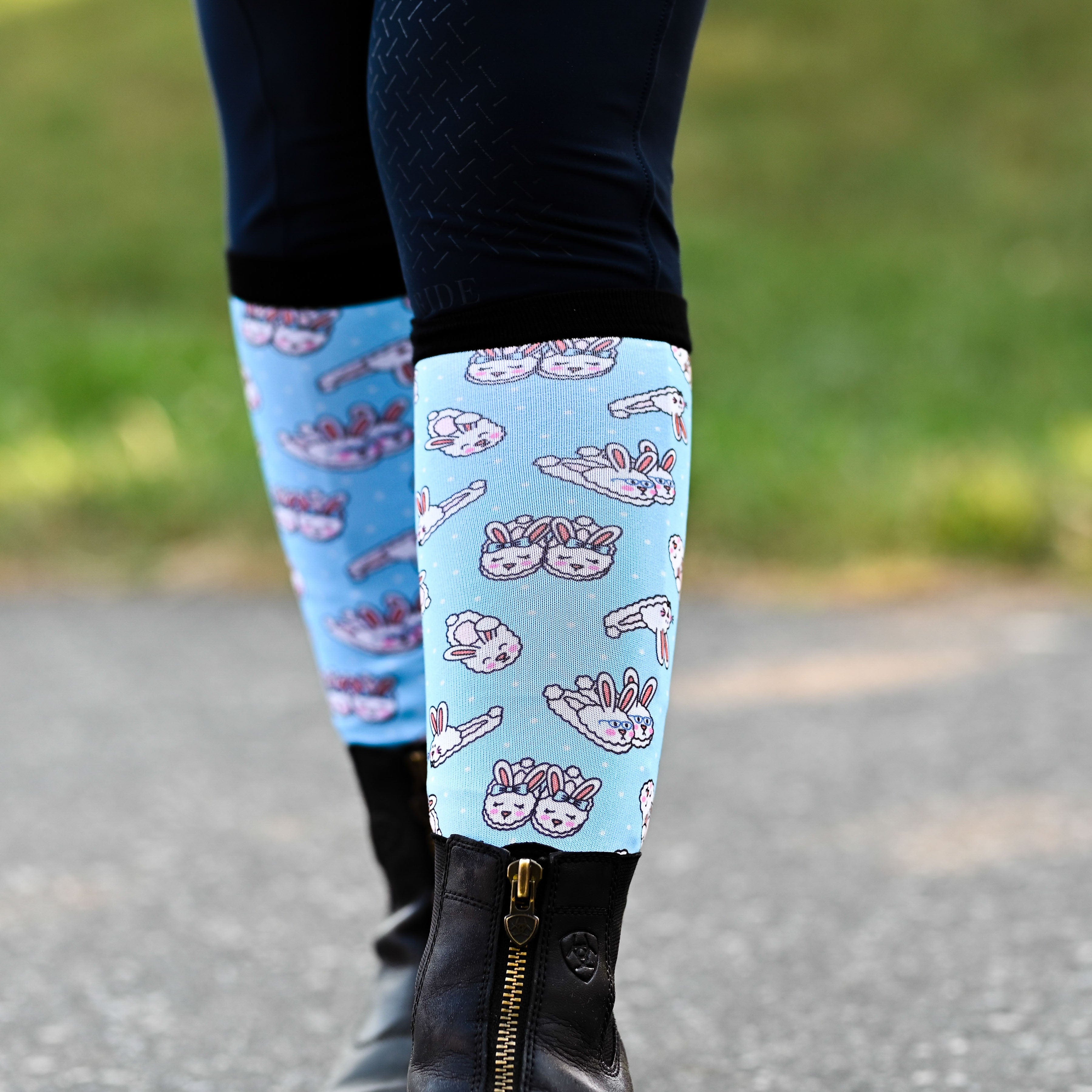 dreamers & schemers Youth Floofy Feet Youth Pair & A Spare Socks equestrian boot socks boot socks thin socks riding socks pattern socks tall socks funny socks knee high socks horse socks horse show socks