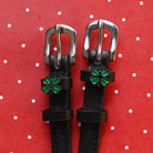 ManeJane Spur Straps Four Leaf Clover Spur Strap equestrian boot socks boot socks thin socks riding socks pattern socks tall socks funny socks knee high socks horse socks horse show socks