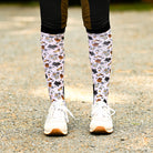 dreamers & schemers Pair & A Spare Ghosts & Growls Pair & A Spare Socks equestrian boot socks boot socks thin socks riding socks pattern socks tall socks funny socks knee high socks horse socks horse show socks