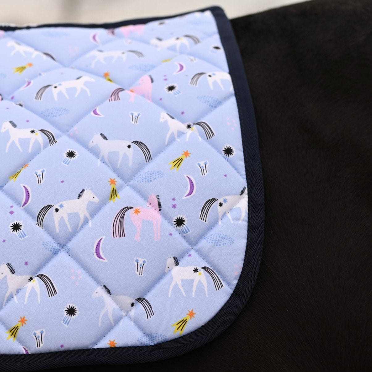 Dreamers & Schemers Giddy Up Saddle Pad – patterned saddle pad, equestrian gift, horseback riding gear from Dreamers & Schemers Saddle Pads