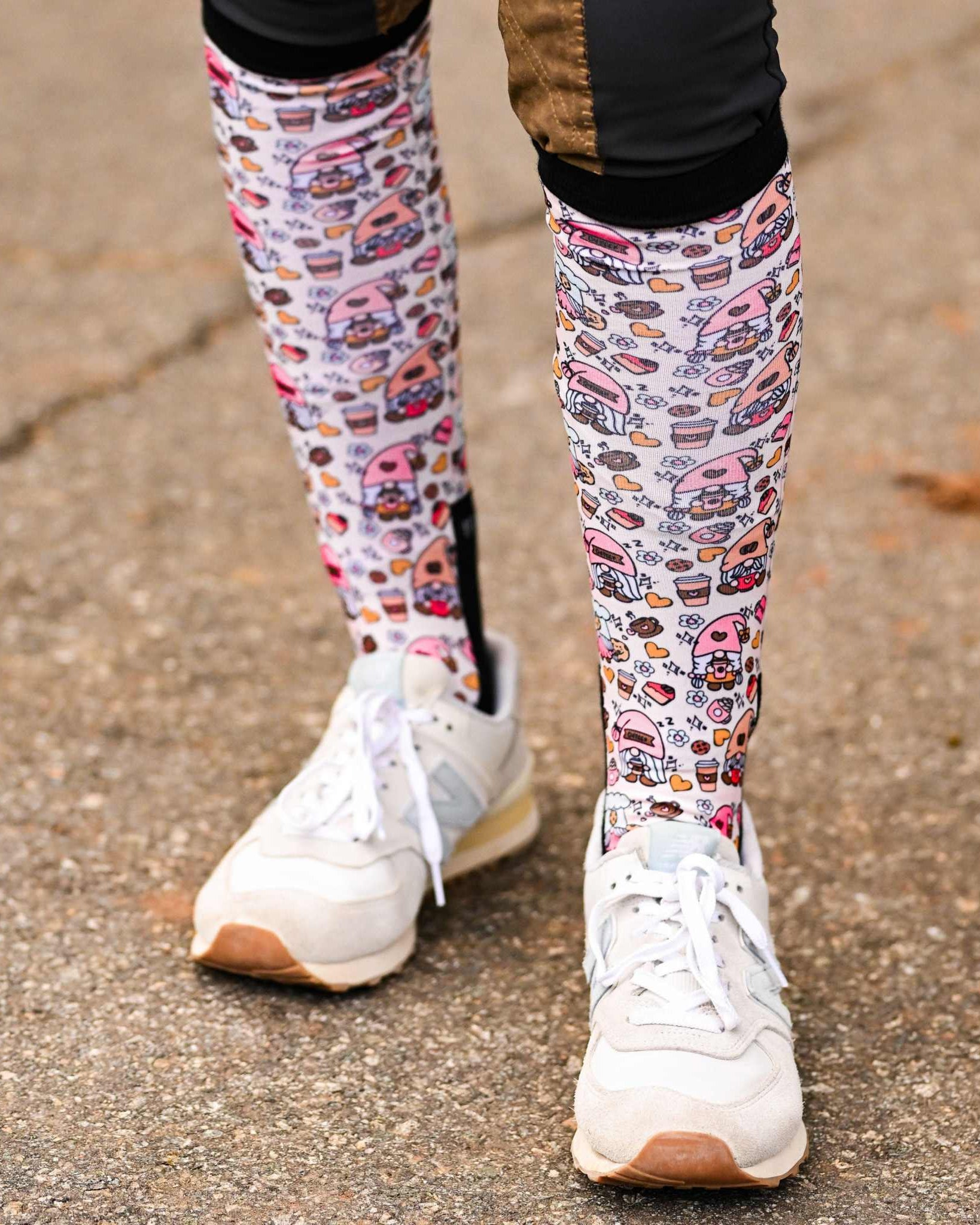 dreamers & schemers Pair & A Spare Gnome Sweet Gnome Pair & A Spare Socks equestrian boot socks boot socks thin socks riding socks pattern socks tall socks funny socks knee high socks horse socks horse show socks