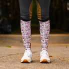 dreamers & schemers Pair & A Spare Gnome Sweet Gnome Pair & A Spare Socks equestrian boot socks boot socks thin socks riding socks pattern socks tall socks funny socks knee high socks horse socks horse show socks