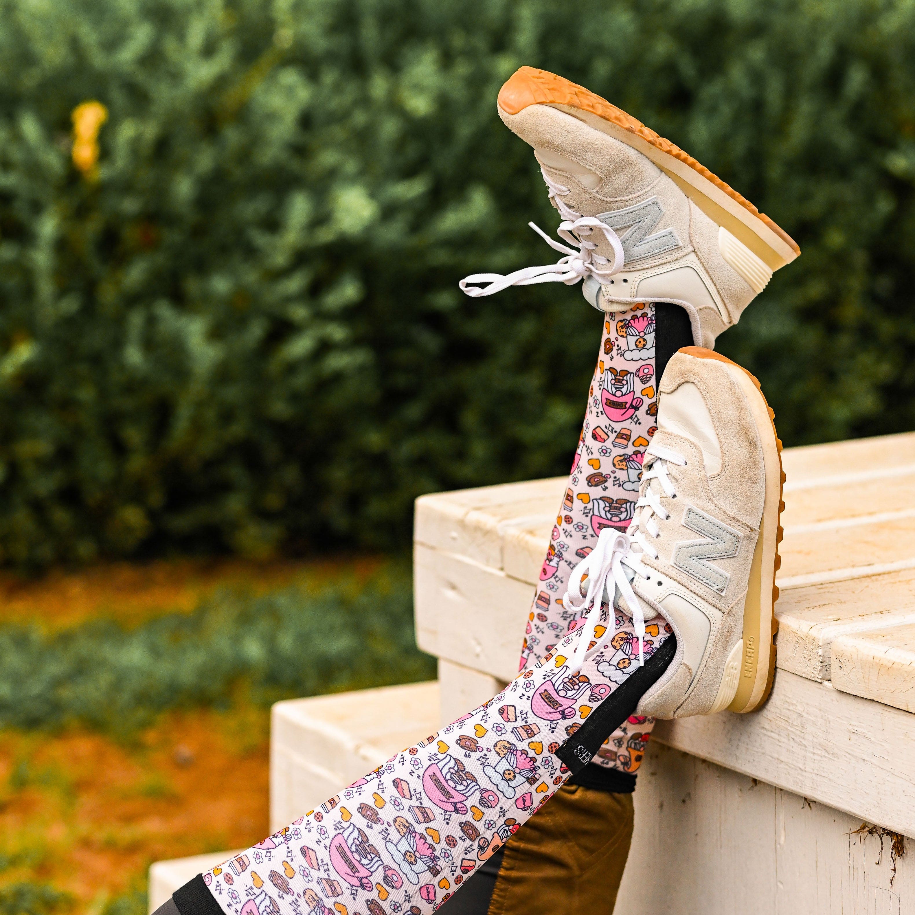 dreamers & schemers Pair & A Spare Gnome Sweet Gnome Pair & A Spare Socks equestrian boot socks boot socks thin socks riding socks pattern socks tall socks funny socks knee high socks horse socks horse show socks