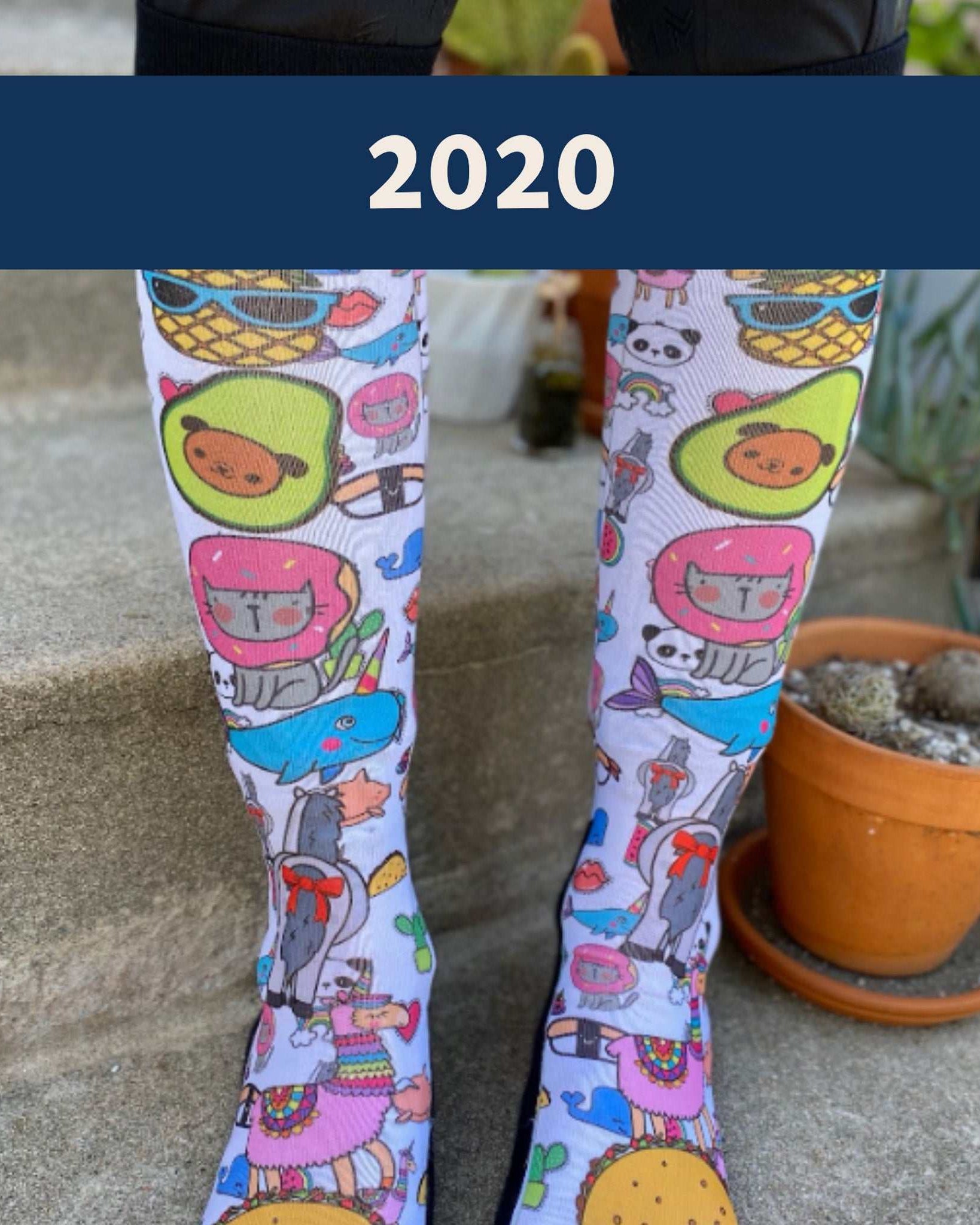Limited edition 2020 Hold My Beer boot socks with quirky pop-culture design, made in the USA