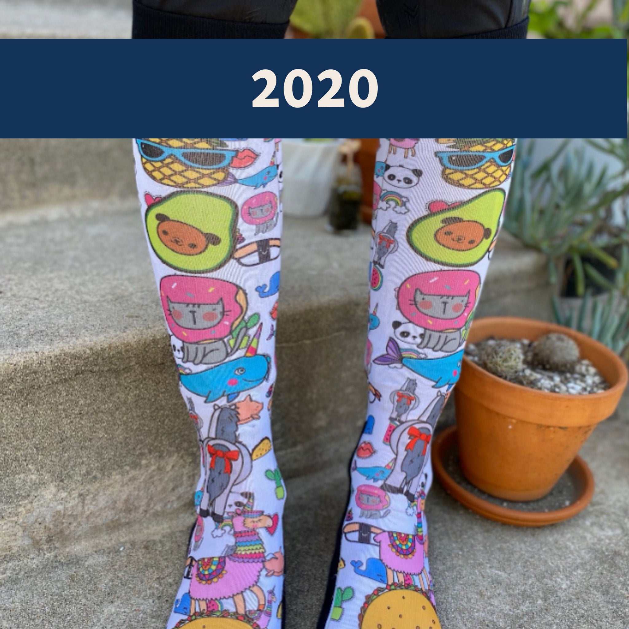 Limited edition 2020 Hold My Beer boot socks with quirky pop-culture design, made in the USA