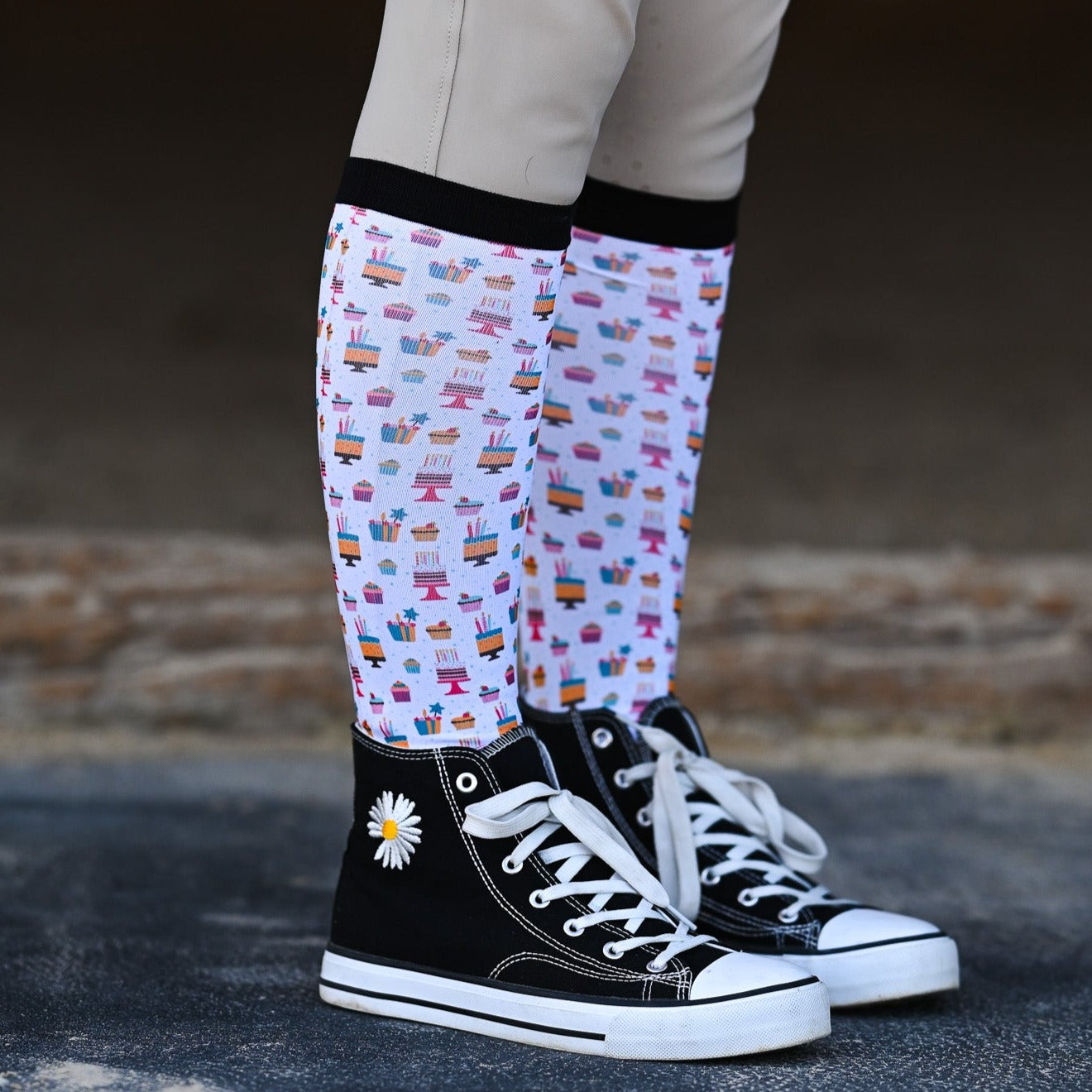 dreamers & schemers Pair & A Spare Holiday Birthday Socks equestrian boot socks boot socks thin socks riding socks pattern socks tall socks funny socks knee high socks horse socks horse show socks