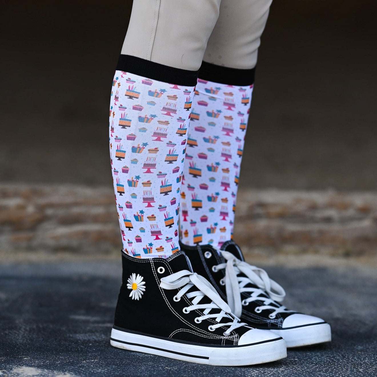 dreamers & schemers Pair & A Spare Holiday Birthday Socks equestrian boot socks boot socks thin socks riding socks pattern socks tall socks funny socks knee high socks horse socks horse show socks