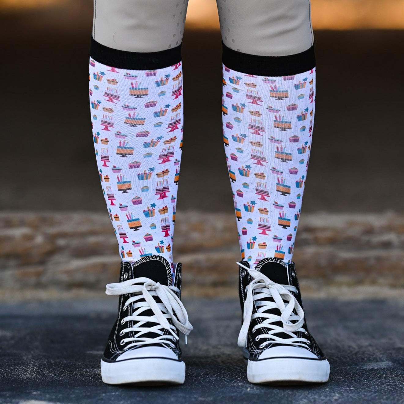 dreamers & schemers Pair & A Spare Holiday Birthday Socks equestrian boot socks boot socks thin socks riding socks pattern socks tall socks funny socks knee high socks horse socks horse show socks