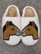 D&S Slipper Horse Head Emoji Slippers equestrian boot socks boot socks thin socks riding socks pattern socks tall socks funny socks knee high socks horse socks horse show socks