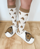 dreamers & schemers Slipper Horse Head Emoji Slippers equestrian boot socks boot socks thin socks riding socks pattern socks tall socks funny socks knee high socks horse socks horse show socks