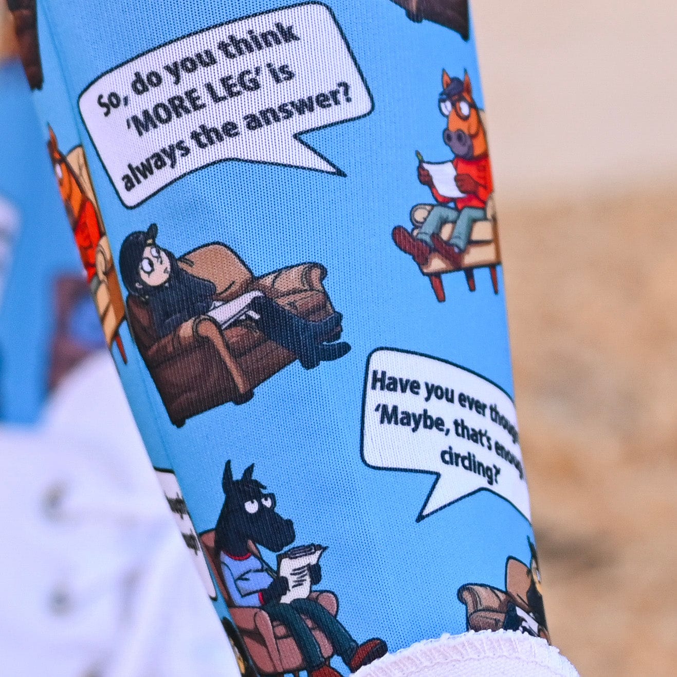 dreamers & schemers Pair & A Spare Horse Therapy  Pair & a Spare Socks equestrian boot socks boot socks thin socks riding socks pattern socks tall socks funny socks knee high socks horse socks horse show socks