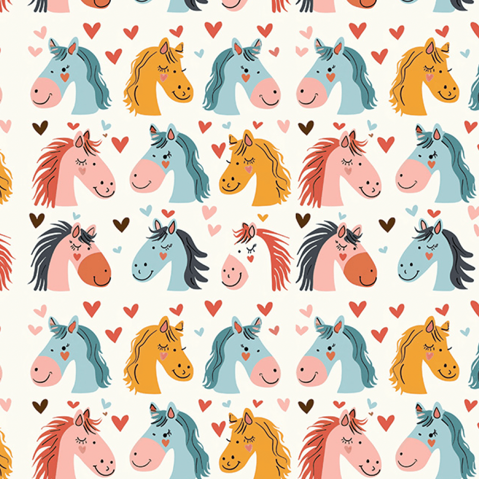 Dreamers & Schemers Horsing Around Saddle Pad – patterned saddle pad, equestrian gift, horseback riding gear from Dreamers & Schemers Saddle Pads