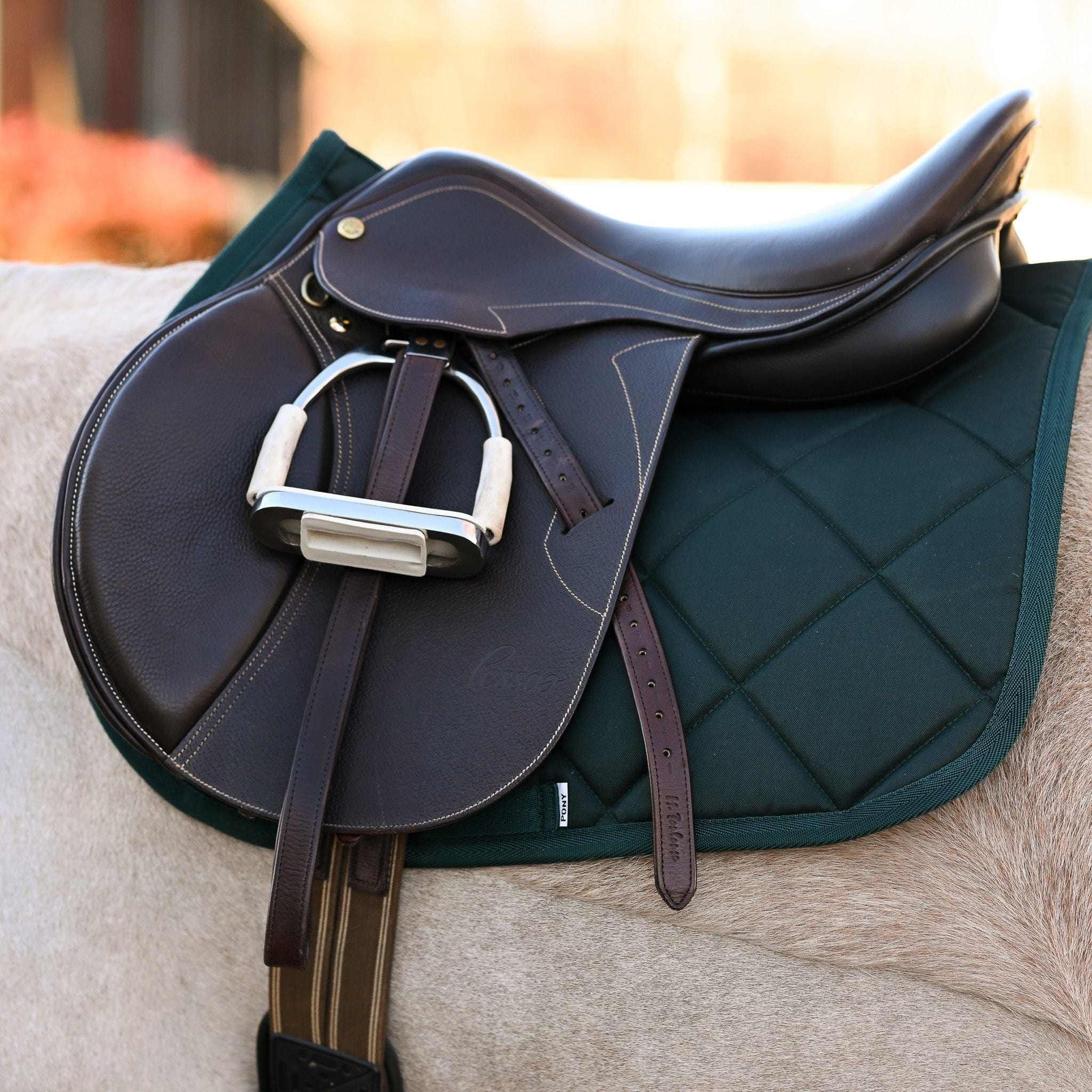 Dreamers & Schemers Hunter Green Saddle Pad – patterned saddle pad, equestrian gift, horseback riding gear from Dreamers & Schemers Saddle Pads