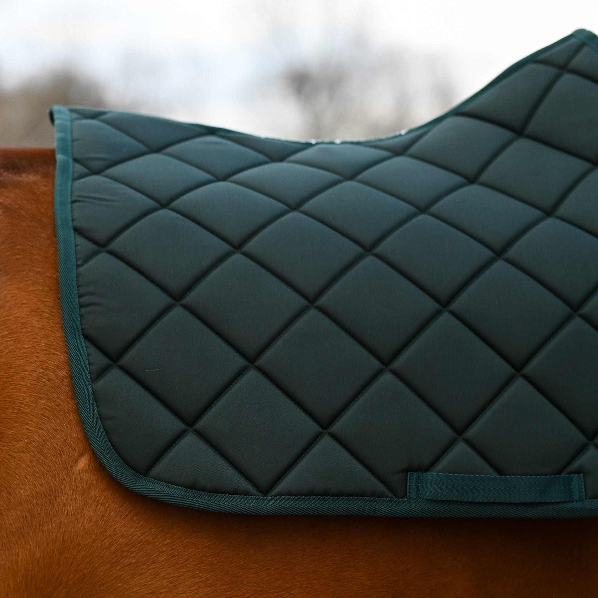 Hunter Green all-purpose saddle pad, additional view, by Dreamers & Schemers