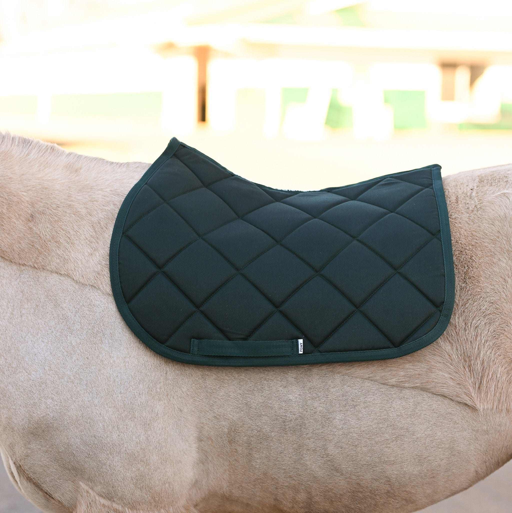 Dreamers & Schemers Hunter Green Saddle Pad – patterned saddle pad, equestrian gift, horseback riding gear from Dreamers & Schemers Saddle Pads