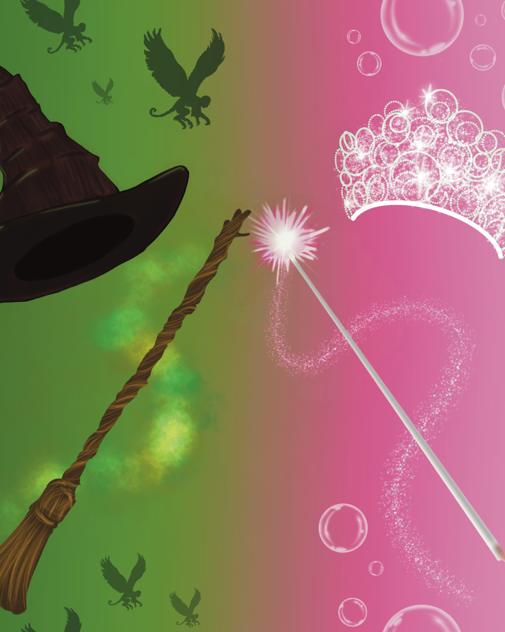 Limited Wicked boot socks with magical witch and fairy theme, handcrafted in USA, one size youth