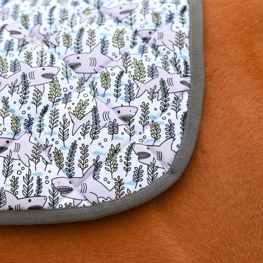 Dreamers & Schemers Jawsome Saddle Pad – patterned saddle pad, equestrian gift, horseback riding gear from Dreamers & Schemers Saddle Pads
