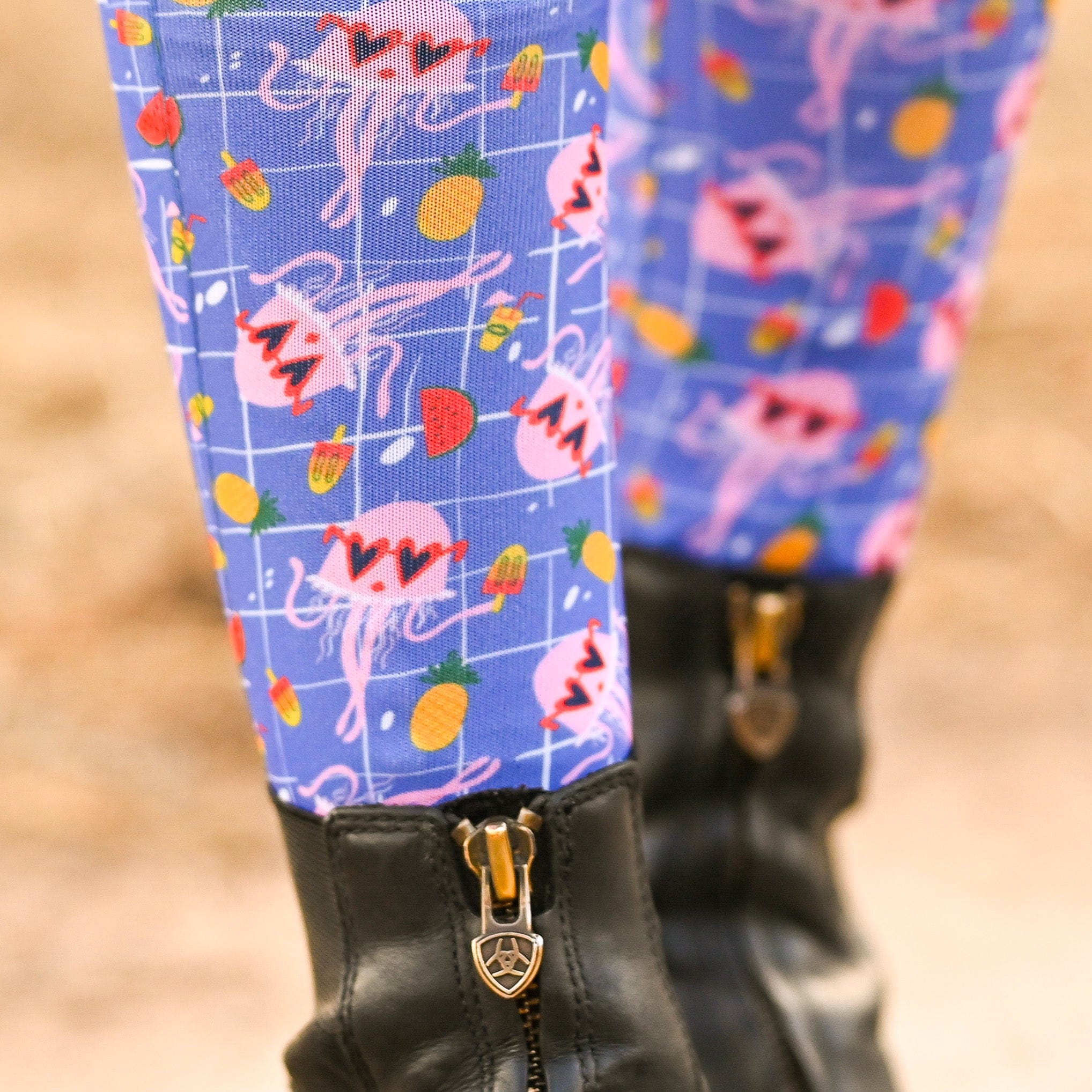 dreamers & schemers Youth Pair & a Spare Jelly Youth Pair & a Spare Socks equestrian boot socks boot socks thin socks riding socks pattern socks tall socks funny socks knee high socks horse socks horse show socks
