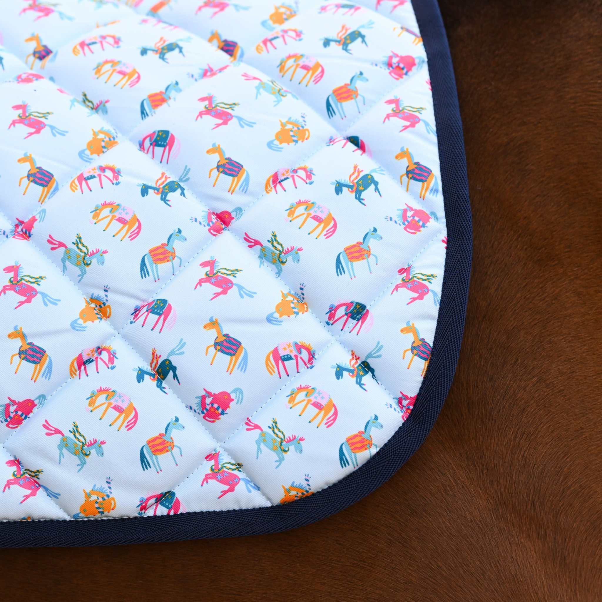 Dreamers & Schemers Light Jacket Saddle Pad – patterned saddle pad, equestrian gift, horseback riding gear from Dreamers & Schemers Saddle Pads