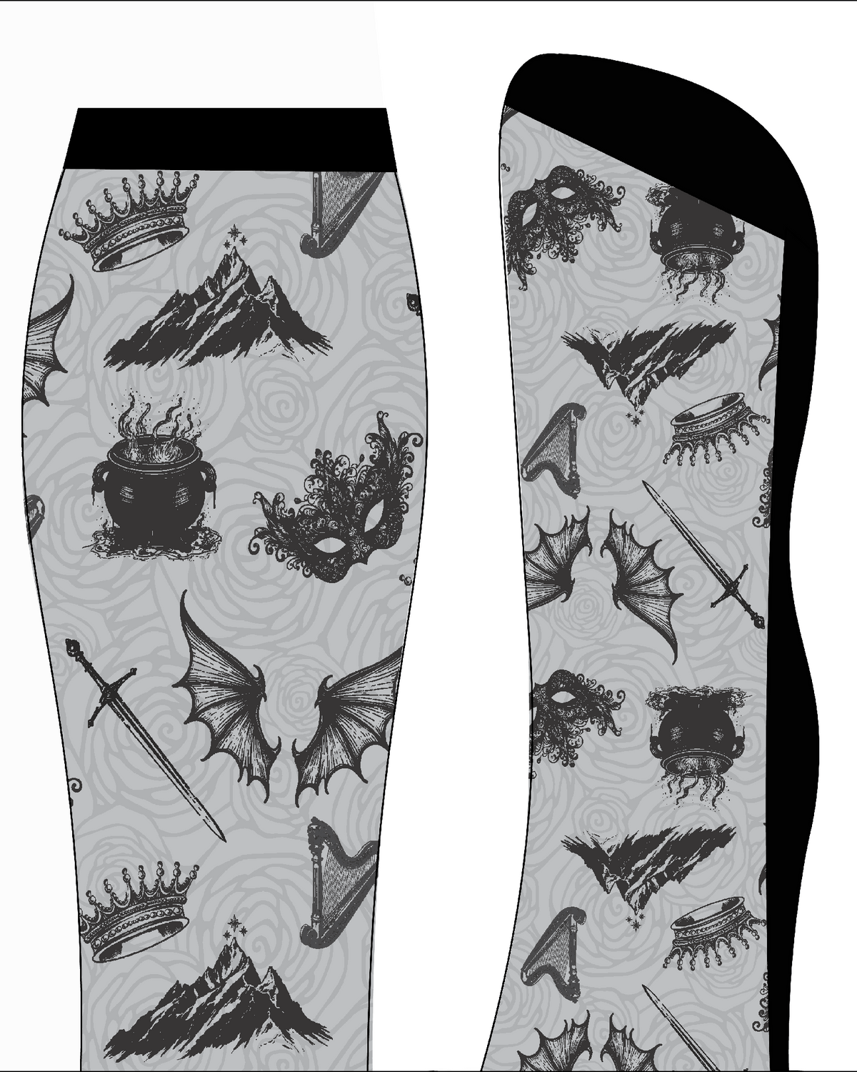 a Court of Socks & Horses limited edition equestrian boot socks, additional view