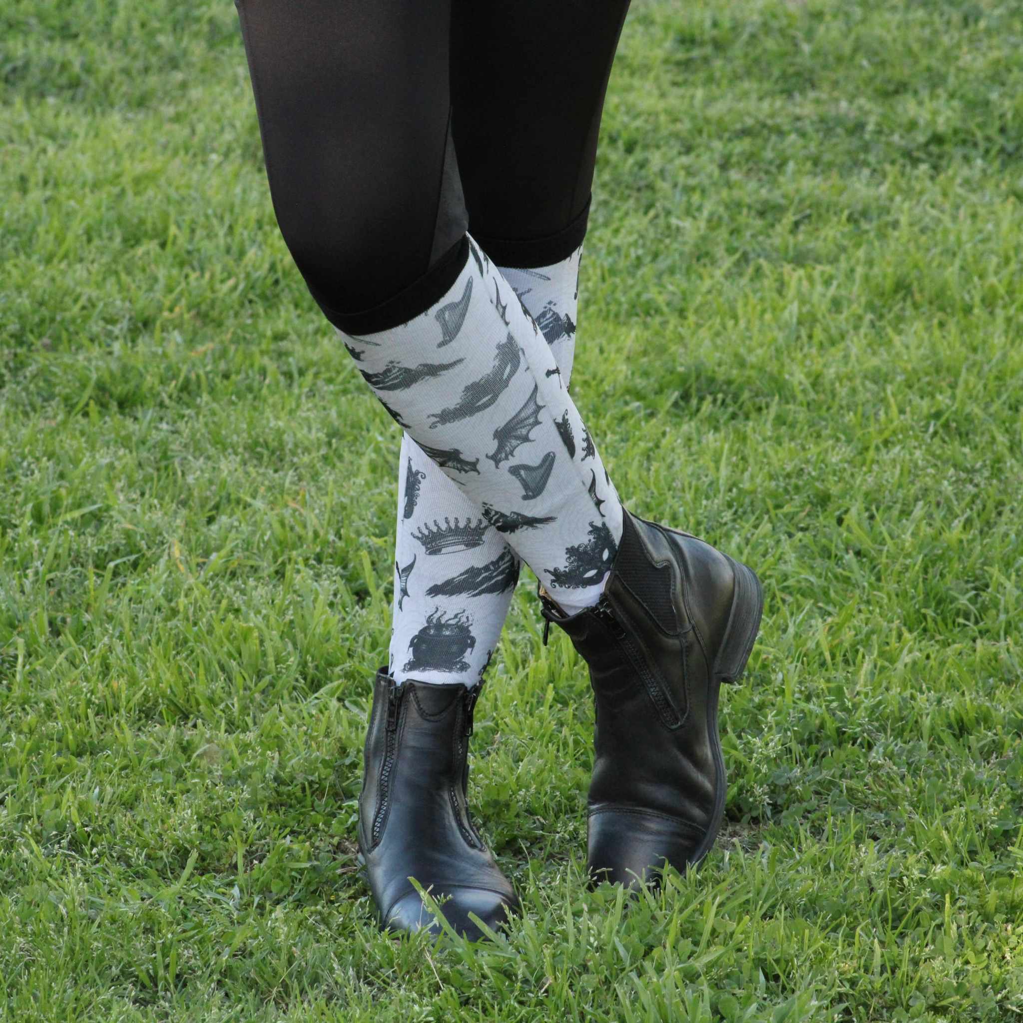 D&S LIMITED EDITION Limited Edition Limited Edition a Court of Socks & Horses Socks equestrian boot socks boot socks thin socks riding socks pattern socks tall socks funny socks knee high socks horse socks horse show socks