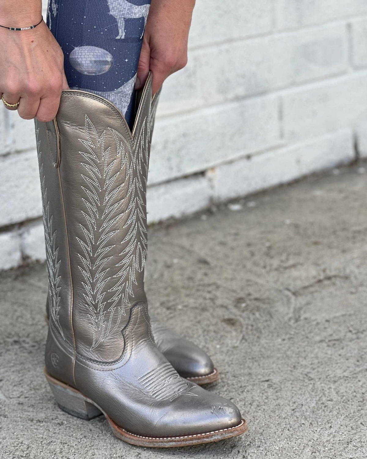 Disco Horse limited edition equestrian boot socks, additional view