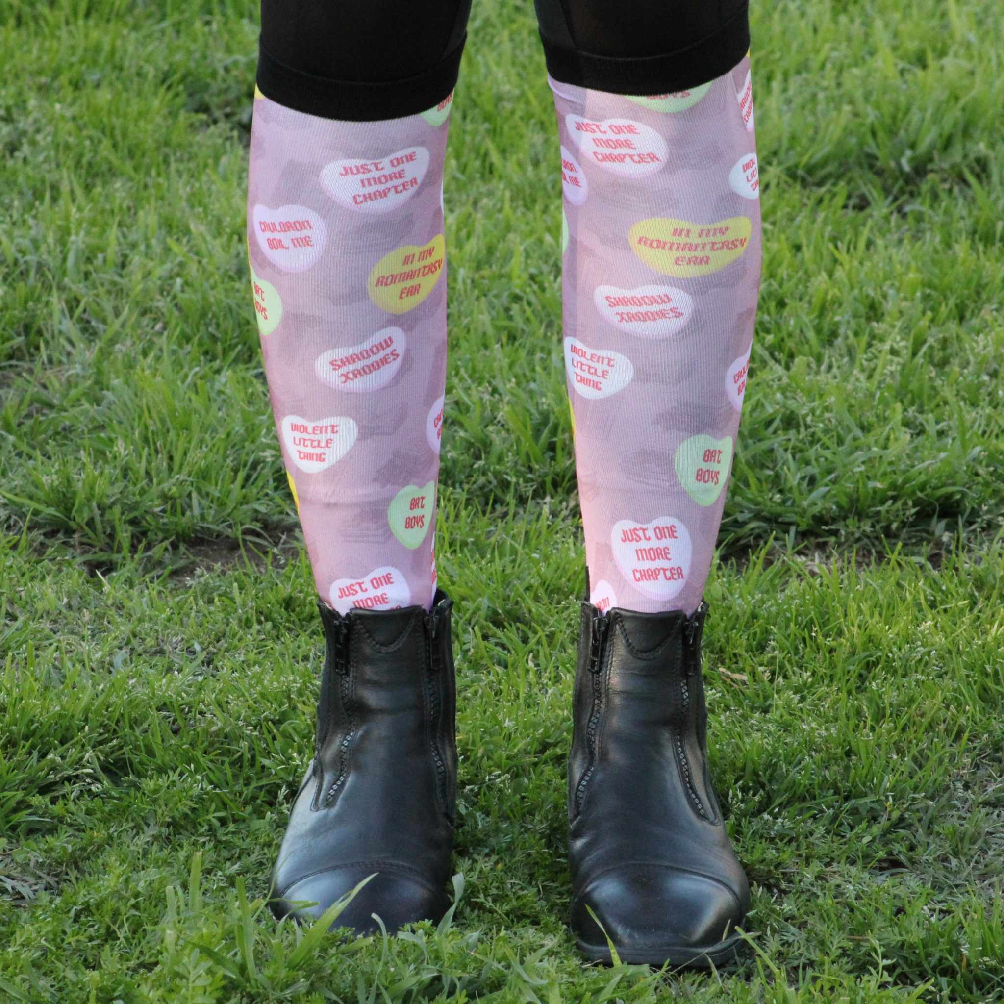D&S LIMITED EDITION Limited Edition Limited Edition Romantasy Socks equestrian boot socks boot socks thin socks riding socks pattern socks tall socks funny socks knee high socks horse socks horse show socks