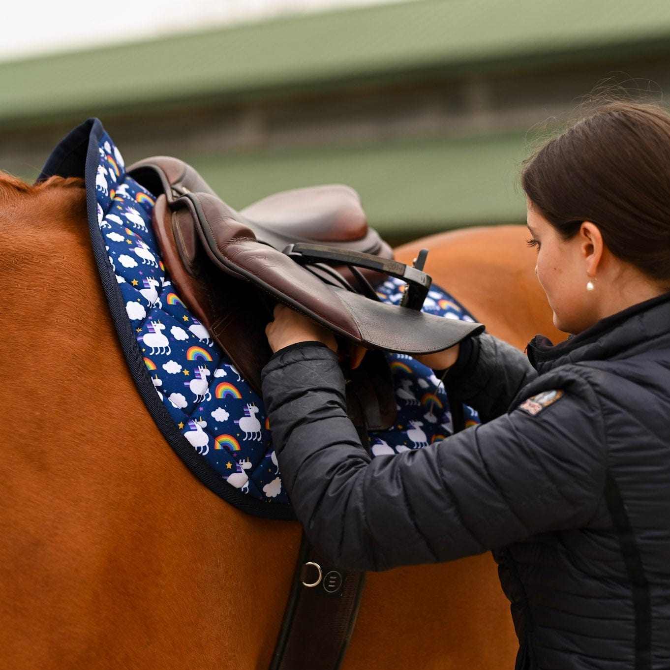 Dreamers & Schemers Magical AF Saddle Pad – patterned saddle pad, equestrian gift, horseback riding gear from Dreamers & Schemers Saddle Pads