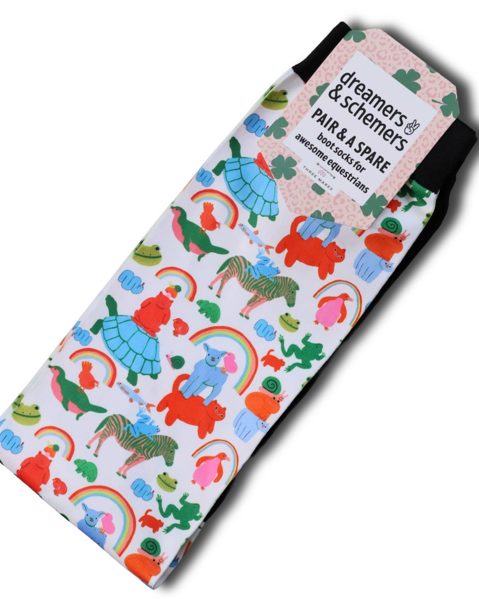 Magical Animals Pair & a Spare equestrian boot socks, by Dreamers & Schemers