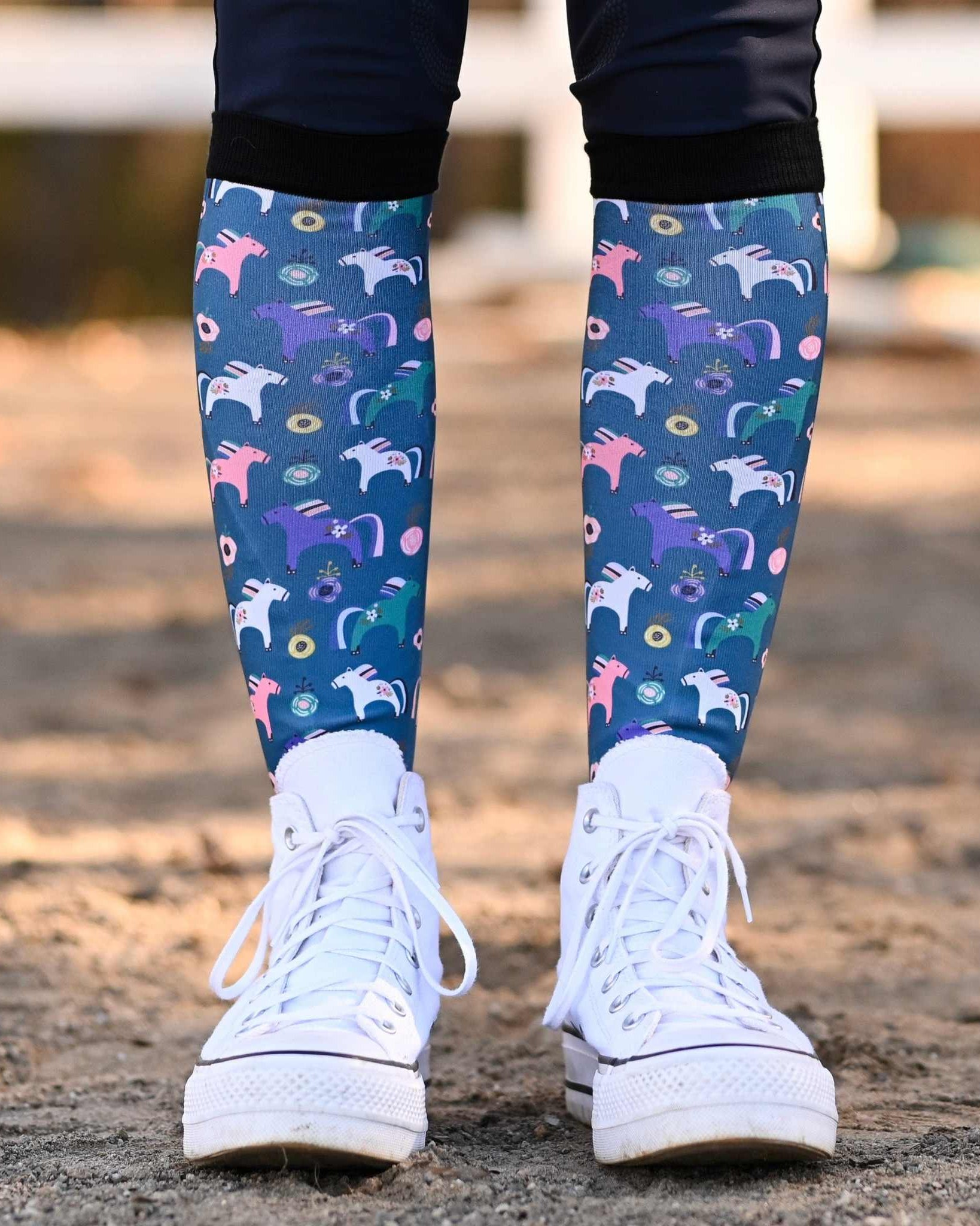 dreamers & schemers Pair & A Spare Mares Pair & a Spare Socks equestrian boot socks boot socks thin socks riding socks pattern socks tall socks funny socks knee high socks horse socks horse show socks