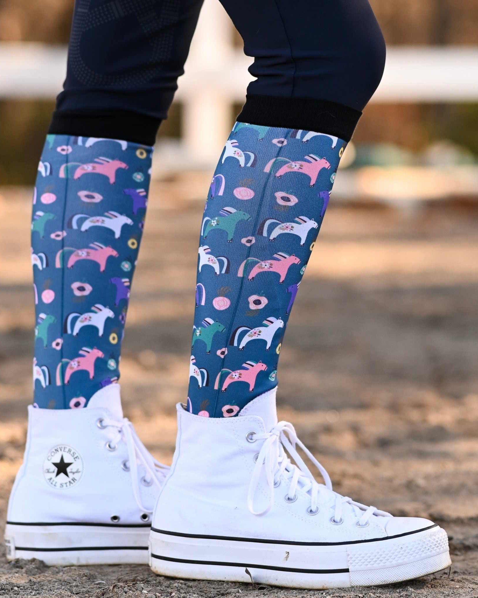 dreamers & schemers Pair & A Spare Mares Pair & a Spare Socks equestrian boot socks boot socks thin socks riding socks pattern socks tall socks funny socks knee high socks horse socks horse show socks