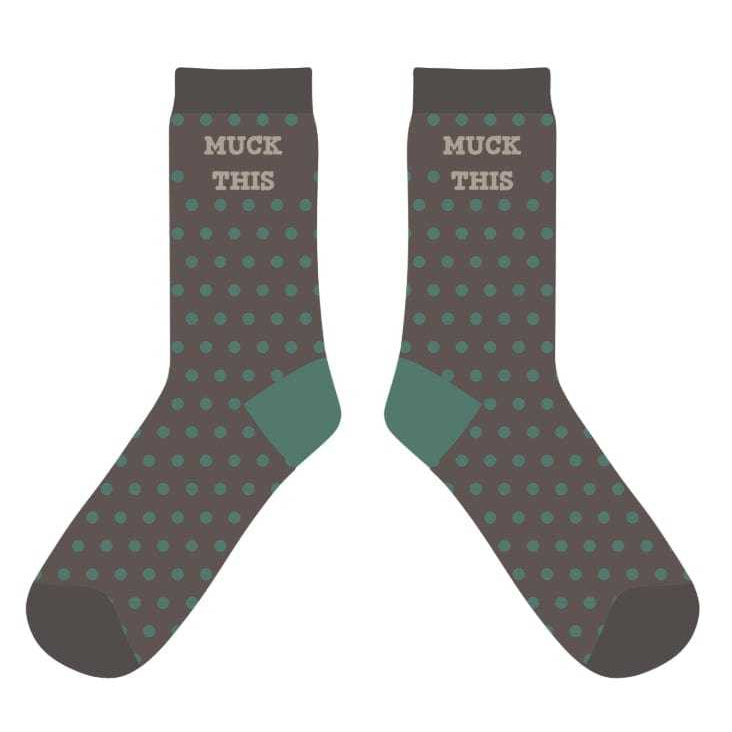 dreamers & schemers Crew Sock Brown Muck This Crew equestrian boot socks boot socks thin socks riding socks pattern socks tall socks funny socks knee high socks horse socks horse show socks