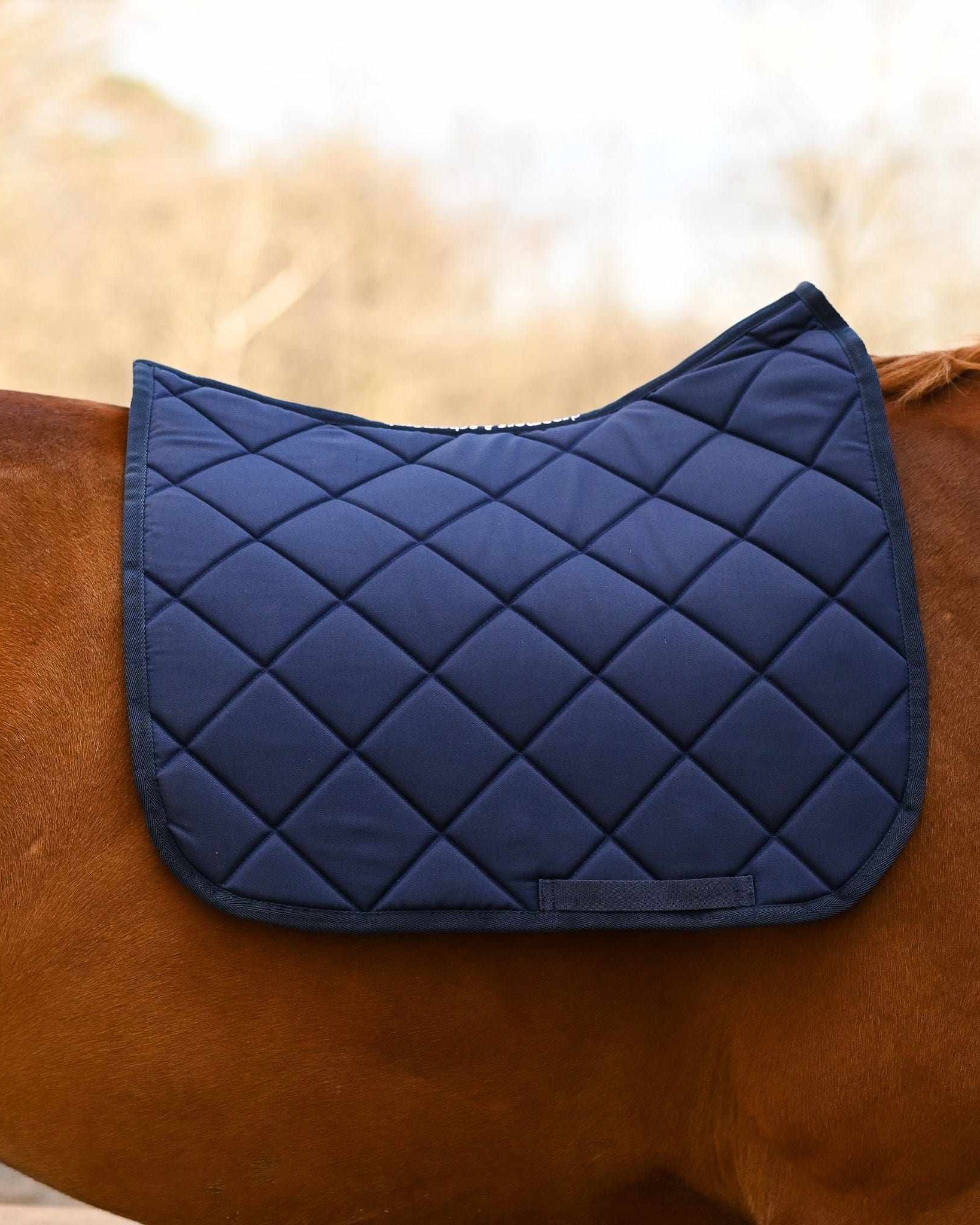 Navy Blue all-purpose saddle pad, by Dreamers & Schemers