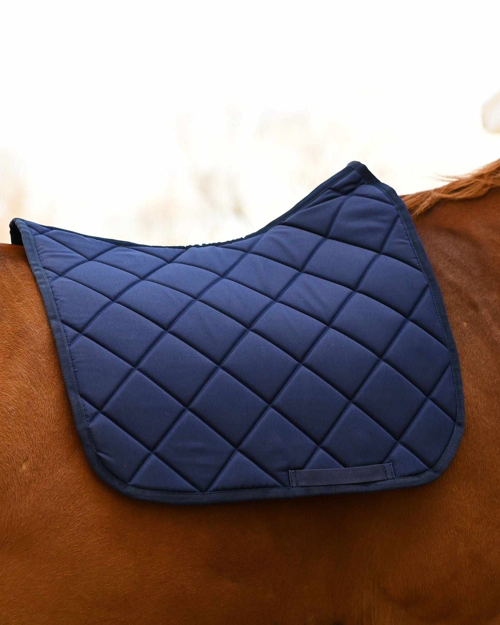 Navy Blue all-purpose saddle pad, alternate angle, by Dreamers & Schemers