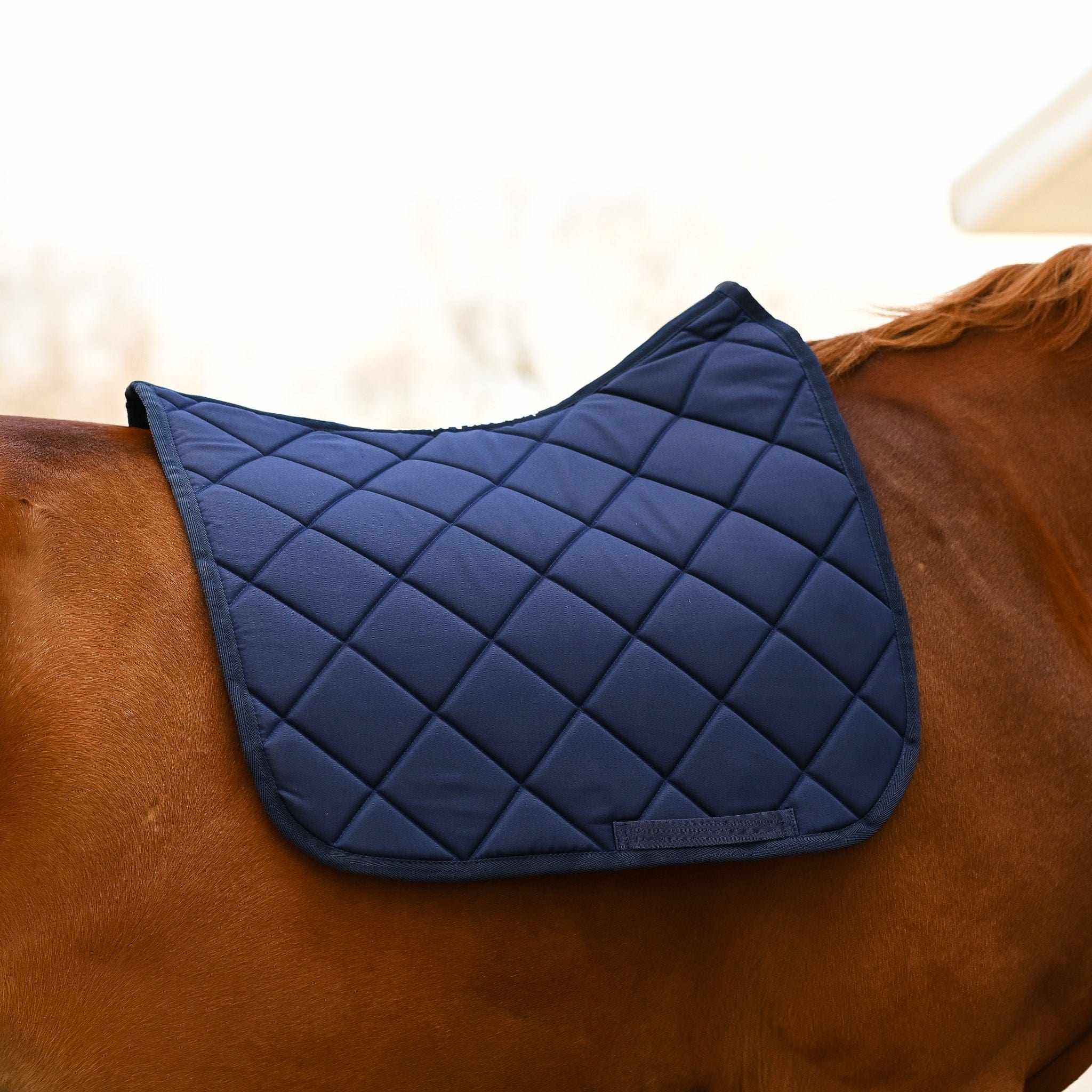 Dreamers & Schemers Navy Blue Saddle Pad – patterned saddle pad, equestrian gift, horseback riding gear from Dreamers & Schemers Saddle Pads