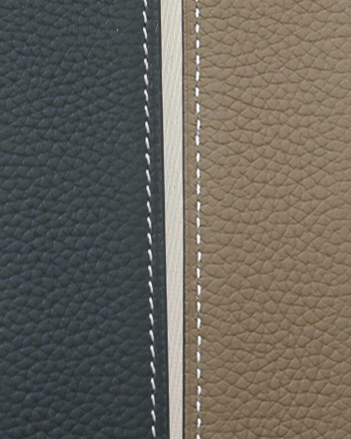 ManeJane Navy/Taupe Reversible Leather Belt Strap reversible leather belt, additional view, equestrian accessory by Dreamers & Schemers