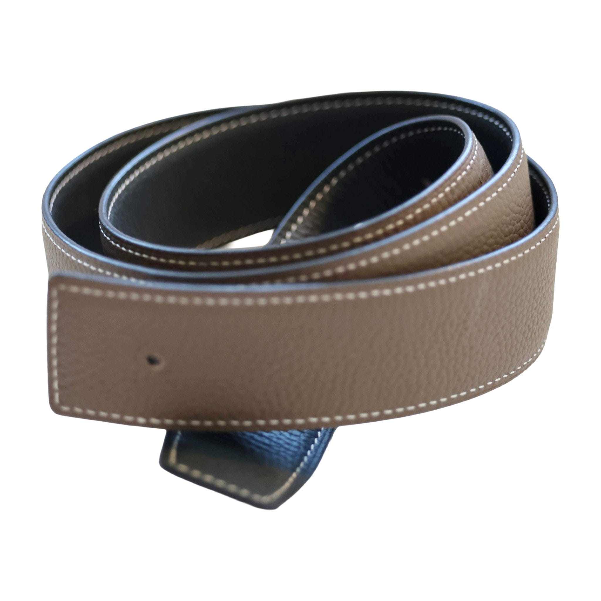 ManeJane Belt Navy/Taupe Reversible Leather Belt Strap equestrian boot socks boot socks thin socks riding socks pattern socks tall socks funny socks knee high socks horse socks horse show socks