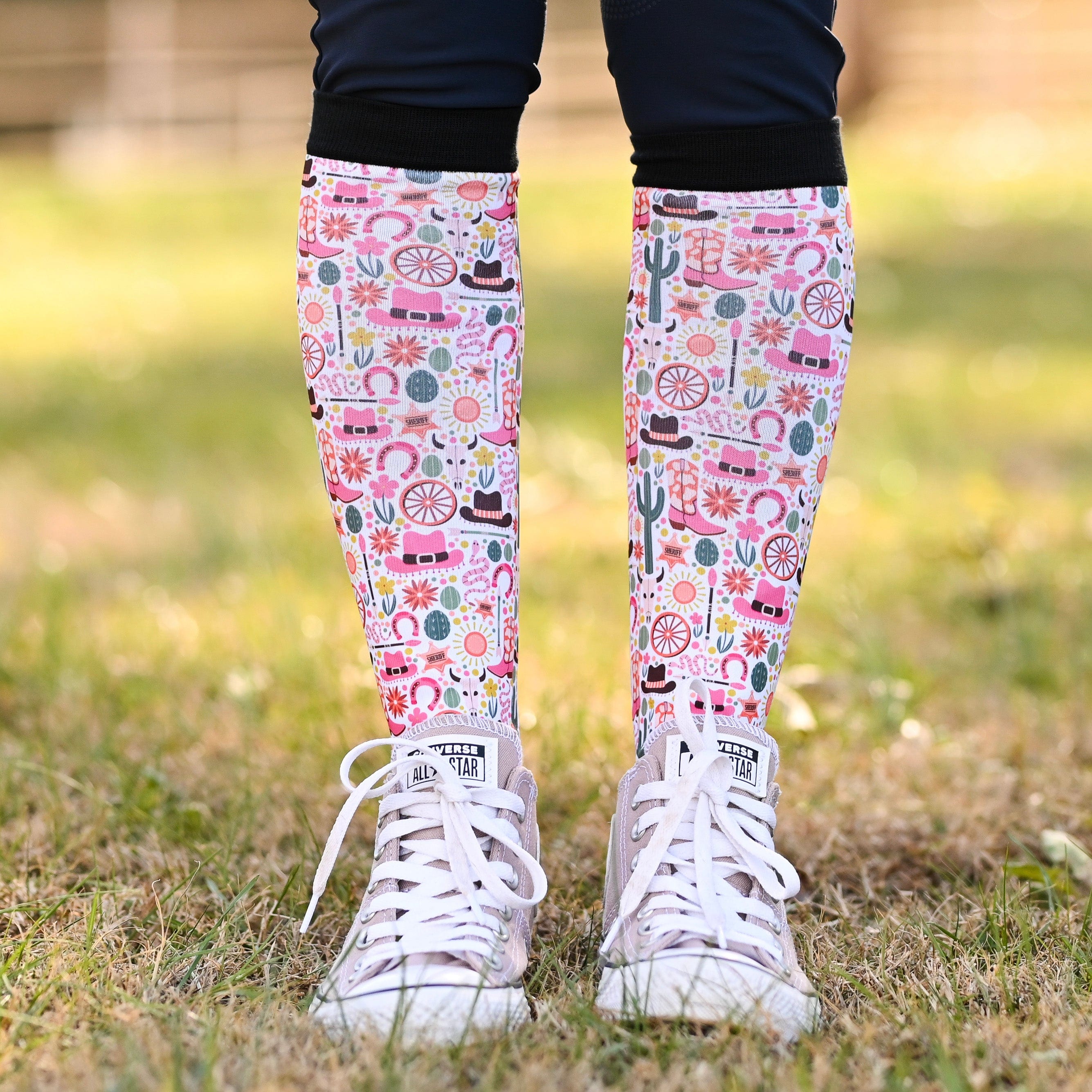 dreamers & schemers Pair & A Spare New Sheriff Pair & a Spare Socks equestrian boot socks boot socks thin socks riding socks pattern socks tall socks funny socks knee high socks horse socks horse show socks